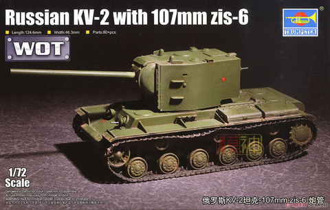 1: 72 ruso Kv - 2 tanques pesados militar montado de plástico carro modelo vehículos militares de 07162 ► Foto 1/5