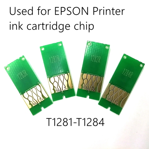 Impresora de inyección de tinta cartucho T1281 sistema de suministro Continuo de Tinta reciclable restablecer Chip Compatible con S22 Sx125 Sx130 Sx235w Sx420w ► Foto 1/6