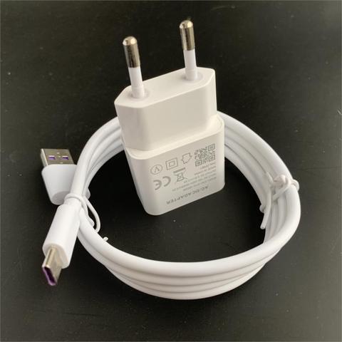 Cargador para Huawei P30 Pro, adaptador de carga rápida de 5V, Cable Usb tipo C, 5A, para Mate 20, 10 pro, Honor Magic 2, V8, V9, V10 ► Foto 1/6