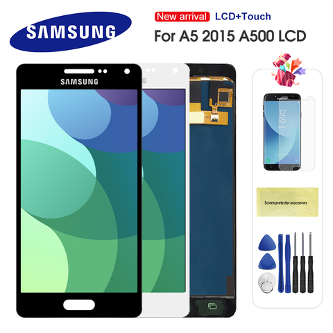 Pantalla LCD para Samsung Galaxy A5 2015 A500 A500F A500FU A500H A500M, montaje de digitalizador con pantalla táctil para A5 A500 ► Foto 1/6
