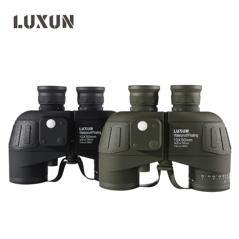 LUXUN-binoculares militares de caza, binoculares impermeables de Gran Aumento HD con brújula, 10x50 ► Foto 1/6