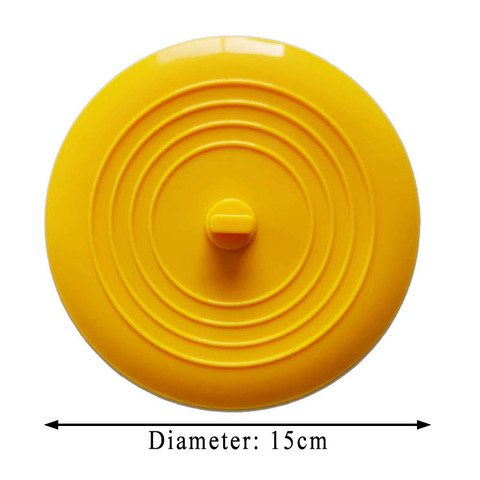 Cubierta de drenaje de suelo para cocina y baño, tapón multiusos de 15CM de silicona de Color puro, forma redonda, 1 Uds. ► Foto 1/6