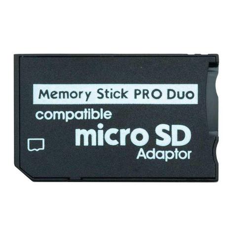 OcioDual Adaptador conversor de Tarjeta Micro SD a Memory Stick Pro Duo para PSP Camaras Sony etc memoria SDHC MicroSD MS TF Cam ► Foto 1/2