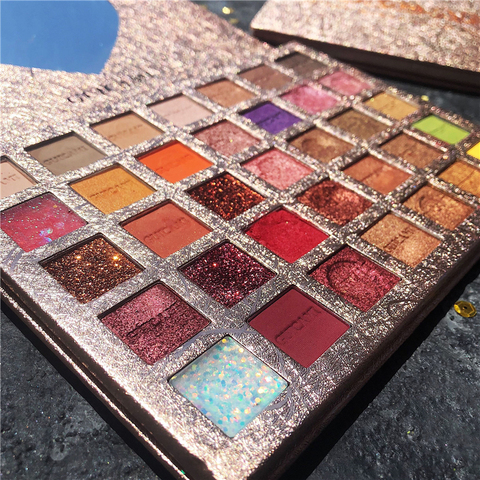 Nueva sombra de ojos Palletes 35 colores polvo Ultra fino sombras pigmentadas brillo diamante maquillaje sombra de ojos paleta ► Foto 1/6