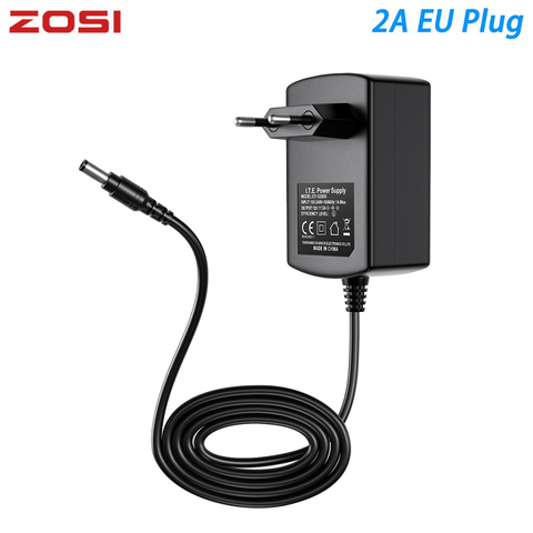 ZOSI-Adaptador de fuente de alimentación de 12V y 2A para sistema de videovigilancia, convertidor profesional de seguridad para cámara de seguridad CCTV, EU ► Foto 1/6