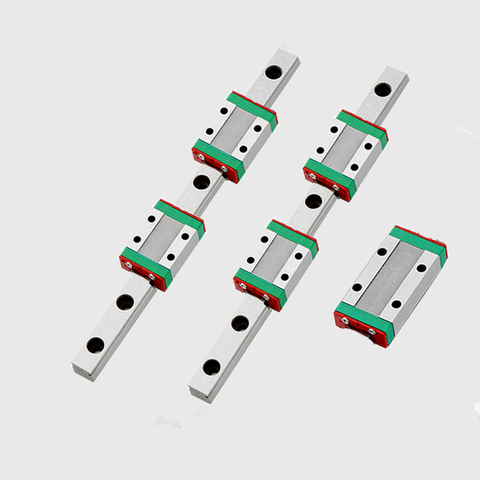 Riel deslizante lineal en miniatura MGN7, MGN9, MGN12, MGN15, 100, 300, 350, 400, 450, 500, 600mm, 1 unidad, MGN12, guía lineal + 1 unidad, MGN12H ► Foto 1/3