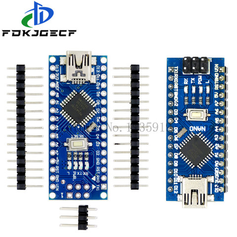 1 Uds. Placa de desarrollo de controlador Nano 3,0 CH340 controlador ATMEGA328 ATMEGA328P con el gestor de arranque para arduino con Cable Mini USB ► Foto 1/6