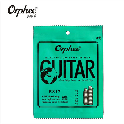 Orphee RX17 010-046 cuerdas de guitarra eléctrica, cuerda de aleación de níquel, accesorios de guitarra de tensión súper ligera ► Foto 1/6