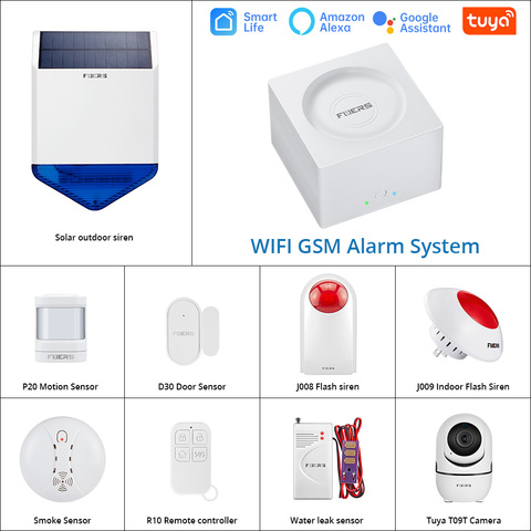 Fuers-sistema de alarma de seguridad G95, inalámbrico, WIFI, GSM, APP Tuya / Smart Life, Control de movimiento, Detector, sistema de alarma antirrobo ► Foto 1/6