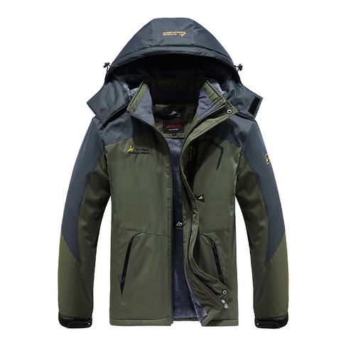 Chaqueta gruesa a prueba de viento para hombre, abrigo de lana impermeable, prendas de vestir militares, Parka de terciopelo, talla grande 6XL, 7XL, 8XL, Invierno ► Foto 1/6