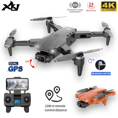 XKJ-Dron L900PRO con GPS, 4K, cámara Dual de HD, fotografía aérea profesional, Motor sin escobillas, Quadcopter plegable RC Distance1200M ► Foto 1/6