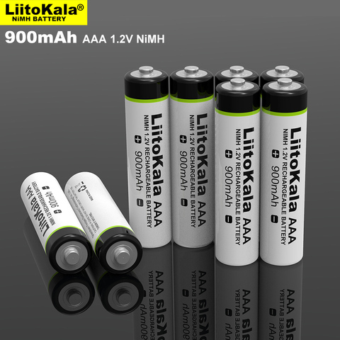 Uds LiitoKala Original AAA NiMH 900mAh 1,2 V batería recargable para linterna juguetes de control remoto ► Foto 1/5