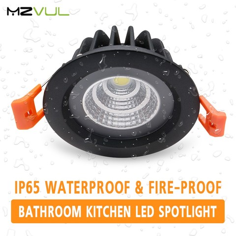 Luz descendente LED a prueba de fuego IP65, 15W, 12W, 7W, 5 W, foco LED para lámpara empotrada para sauna, baño de vapor, cocina y baño ► Foto 1/6