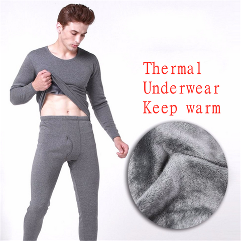 Ropa interior térmica para hombre, traje largo térmico, Tops cálidos y pantalones, conjunto de piezas para mantener el calor, conjunto de Calzoncillos largos, Invierno 2022 ► Foto 1/6