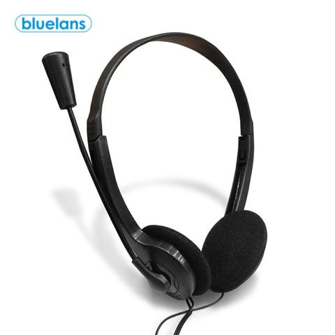 Auriculares estéreo con cable, reducción de ruido profesional, 3,5mm, graves pesados, con micrófono para PC ► Foto 1/6