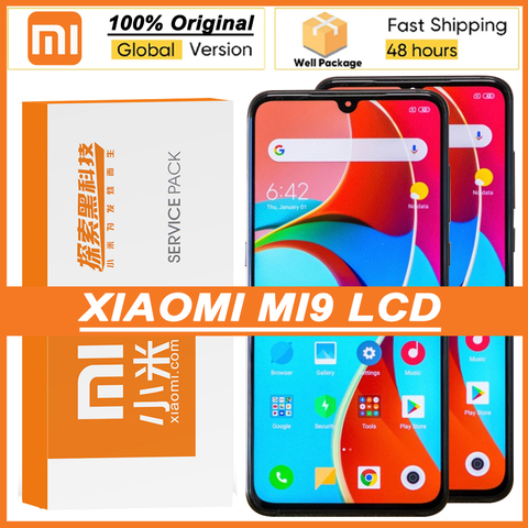 Pantalla Amoled 100% Original de 6,39 pulgadas para XiaoMi Mi 9 M1902F1G, Digitalizador de pantalla táctil para piezas de reparación LCD MI9 ► Foto 1/6