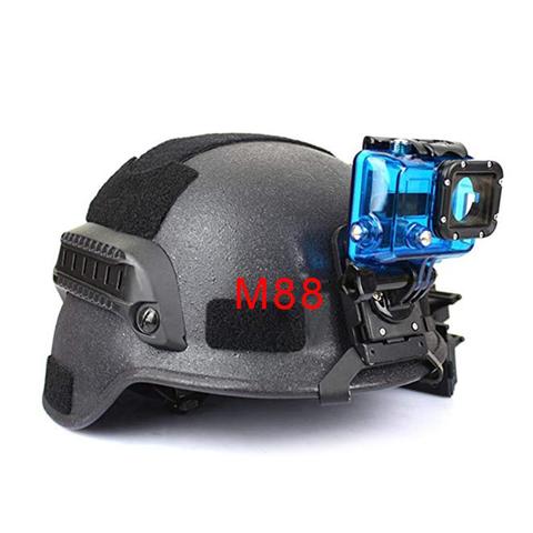 Rápido/AF/NVG/M88 casco táctico Base de adaptador de montaje fijo con tornillo para Gopro HD Hero 1- 5 Cámara de Acción 90 grados ajustable ► Foto 1/6