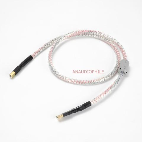 Nordostt-Cable de Audio de 7 hebras, Cable USB de datos, HiFi, chapado en plata, USB A B ► Foto 1/5