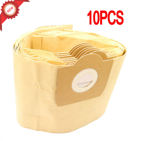 10 Uds bolsas de polvo filtro para Karcher MV3 WD3 WD3200 WD3300 A2204 A2656 de bolsas de papel para Rowenta RB88 RU100 RU101 ► Foto 1/3