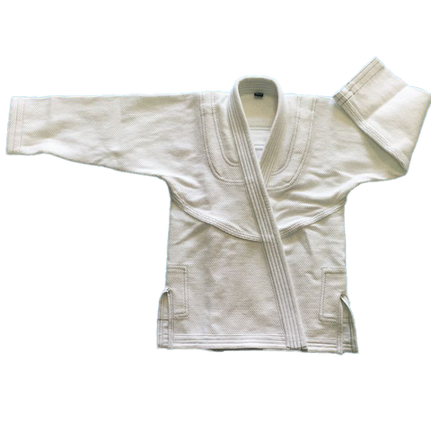 BJJ GI Top traje de entrenamiento profesional Jiu Jitsu brasileño Gi sólo chaqueta con cinturón blanco ► Foto 1/4