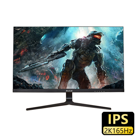 MUCAI-Monitor de 27 pulgadas para videojuegos, pantalla Lcd QHD de 144Hz, 2K, 165Hz, Panel plano HDMI/DP ► Foto 1/6