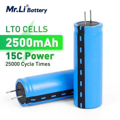 Mr.Li-celdas de batería recargable de baja temperatura, 2,4 V, 2500mAh, LTO 23680, batería de titanato de litio 15C, 25000 ciclos ► Foto 1/6
