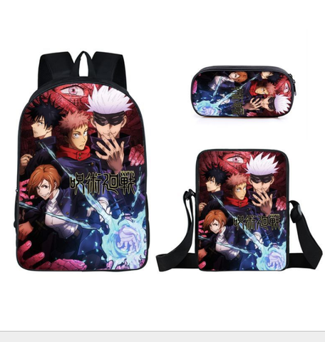 Mochila de Anime Jujutsu Kaisen Yuji Itadori para niño con estilo escolar, morral de uso diario para niños y niñas ► Foto 1/6