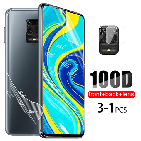 Película suave de hidrogel 100D para Xiaomi Redmi Note 9 s 8 9 Pro 8T Poco x3 Note8T Note9S no 9 S, Protector de pantalla trasera, lente de cámara de vidrio ► Foto 1/6