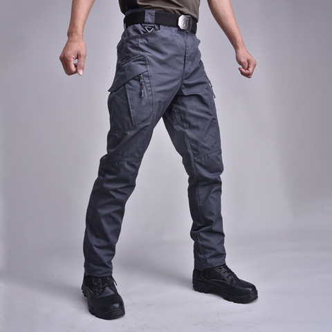 Pantalones tácticos para hombre, pantalón informal, estilo militar, militar, para caza de combate, de secado rápido, S-3XL inferior ► Foto 1/6