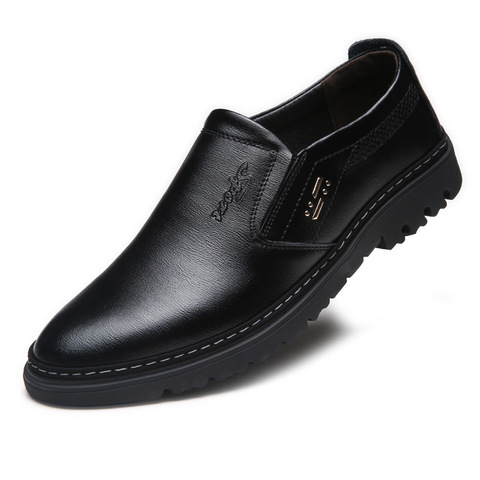 NPEZKGC zapatos de cuero genuino hechos a mano para hombres, zapatos casuales para hombres de moda de negocios de otoño, zapatos de marca para hombres ► Foto 1/6