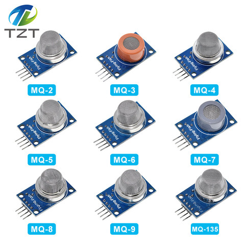 MQ-2 MQ-3 MQ-4 MQ-5 MQ-6 MQ-7 MQ-8 MQ-9 MQ-135 de detección de humo metano Gas licuado de módulo de Sensor para Arduino de DIY Kit ► Foto 1/6