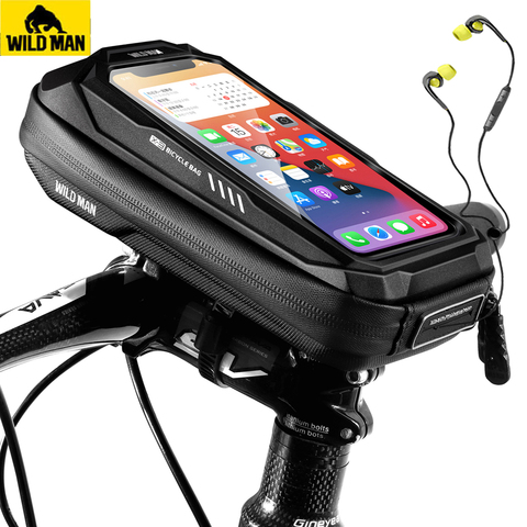 WILD MAN-funda de teléfono móvil para manillar de bicicleta, funda de teléfono móvil con bolsa, soporte para pantalla de teléfono, funda para 6,9 pulgadas ► Foto 1/6