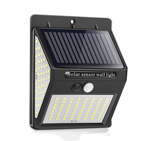 Lámpara luz Led Solar para exteriores con Sensor de movimiento, aplique de luces LED de pared, impermeable, Solar, para jardín, calle ► Foto 1/6