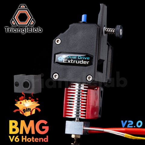 Extrusora trianglelab MK8 Bowden extrusora BMG + extrusora de doble unidad V6 HOTEND para impresora 3d de alto rendimiento para impresora I3 3D ► Foto 1/6