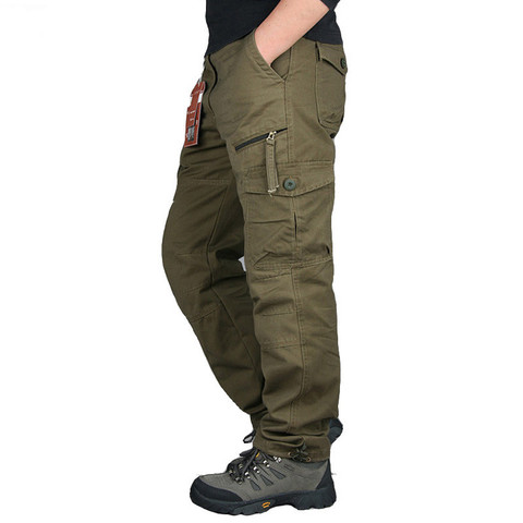 Pantalones tácticos rectos para hombre, Pantalón Cargo militar, informal, largo, de talla grande 2XL, primavera y otoño, 2022 ► Foto 1/6