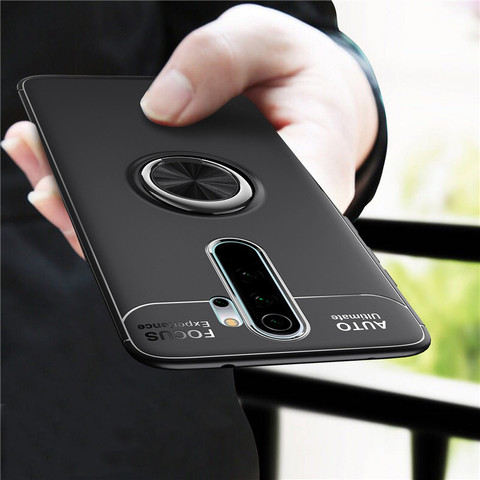 Funda de lujo para Xiaomi Redmi Note 8 Pro, funda de TPU suave con anillo magnético para Redmi Note 8 Pro, Fundas protectoras a prueba de golpes ► Foto 1/6