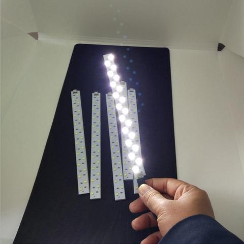 Barra de tira de luces led, iluminación de estudio fotográfico para caja suave, tienda de tiro, armario, placa de aluminio de aviación, kit de accesorios para estudio fotográfico, 20led ► Foto 1/6