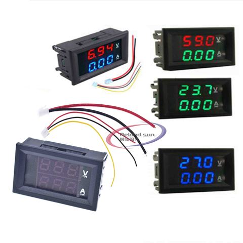 Voltímetro Digital Mini, amperímetro DC 100V, 10A, Panel, amperímetro de corriente de voltaje, 0,56 