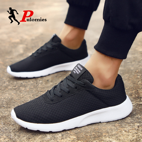 Zapatillas deportivas de verano para hombre, zapatos informales transpirables de malla ligera, zapatillas de correr para caminar ► Foto 1/6