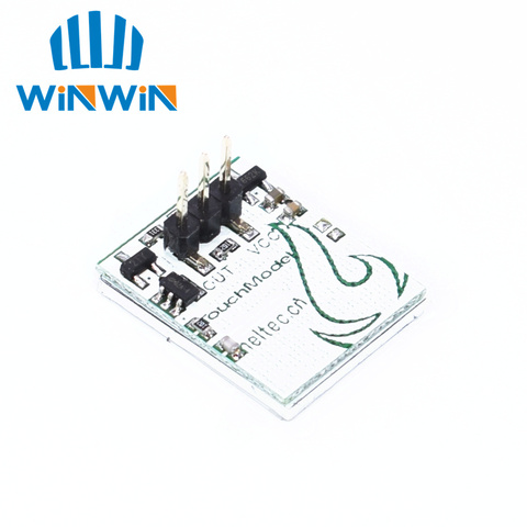 DC 3V 5V 6V de conmutación táctil capacitiva Botón de RGB Sensor LED con interruptor para HTTM DIY placa electrónica Multi Color Anti-interferencia ► Foto 1/6