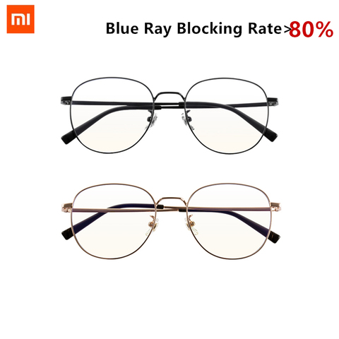 Xiaomi Mijia-Gafas de luz azul, lentes antiincrustantes de nailon, resistentes al desgaste, 80% ► Foto 1/6