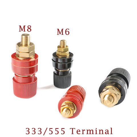 Terminales de fuente de alimentación para soldadora, Conector de poste inversor, 6MM, 8MM, 333 555, 1 Uds. ► Foto 1/5