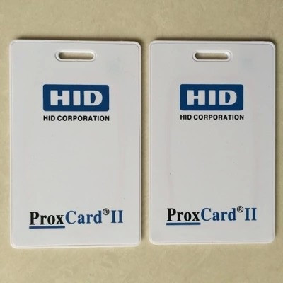H-ID de proximidad RFID reescribible, Tarjeta blanca pura gruesa, 125khz, HID PROX II, 1 Uds. ► Foto 1/2