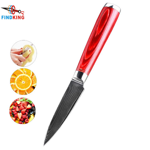 Cuchillo de corte de Damasco duradero FINDKING regalos de cocina de calidad japonesa 67 capas de acero cuchillos para fruta mango de madera cuchillos afilados herramientas ► Foto 1/6