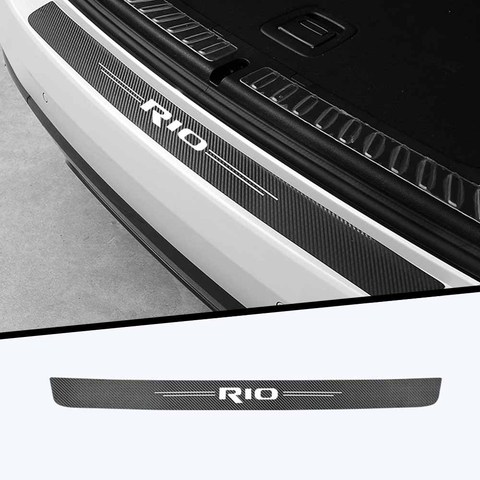 Pegatina protectora para maletero de coche, tela de fibra de carbono para KIA RIO 2 3 4 5 Xline x line ► Foto 1/6