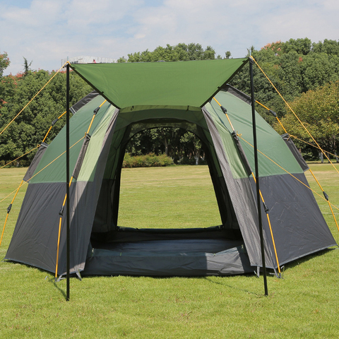 Tienda de campaña automática para 5-8 personas, Gazebo turístico Ultralarge, marquesina, 280x280x165cm ► Foto 1/6