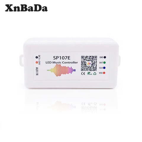 Controlador LED SP107E para música por teléfono, controlador con Bluetooth Pixel IC SPI, aplicación para WS2812B WS2811 WS2813 SK6812, tira de DC5-24V ► Foto 1/4
