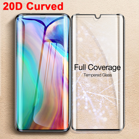 Protector de pantalla curvada 20D para Xiaomi Mi 10 Ultra CC9 Pro, película de vidrio templado de alta dureza para Xiaomi Mi Note 10 Lite ► Foto 1/6