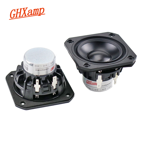 GHXAMP-altavoz de gama completa de 2,5 pulgadas, Unidad de 4ohm, 15W, cerámica de neodimio, alúmina, frecuencia completa, Bluetooth, bricolaje, 2 uds. ► Foto 1/6