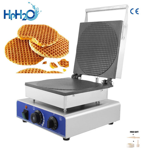 Eléctrica comercial holandés stroopwafel waffle del fabricante de la máquina de cono de waffle maker jarabe de placa de hierro waffle maker comer pastel horno ► Foto 1/1